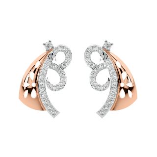 Jayme Round Diamond Stud Earrings